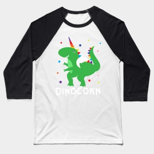 Dinocorn T Shirt Funny Unisaur Rainbow Cute Dino Baseball T-Shirt